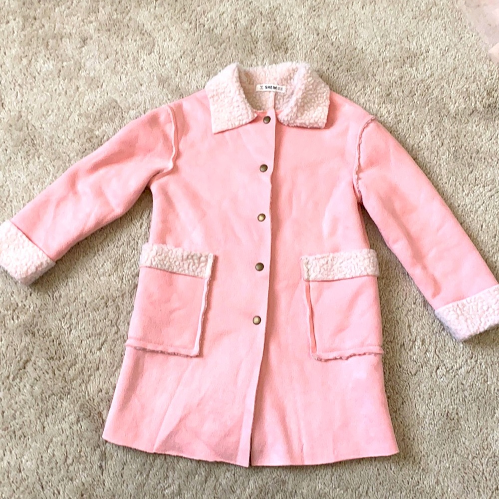 SHEIN pink winter jacket for girls